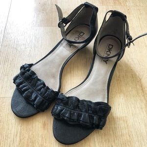 Black DKNY sandals